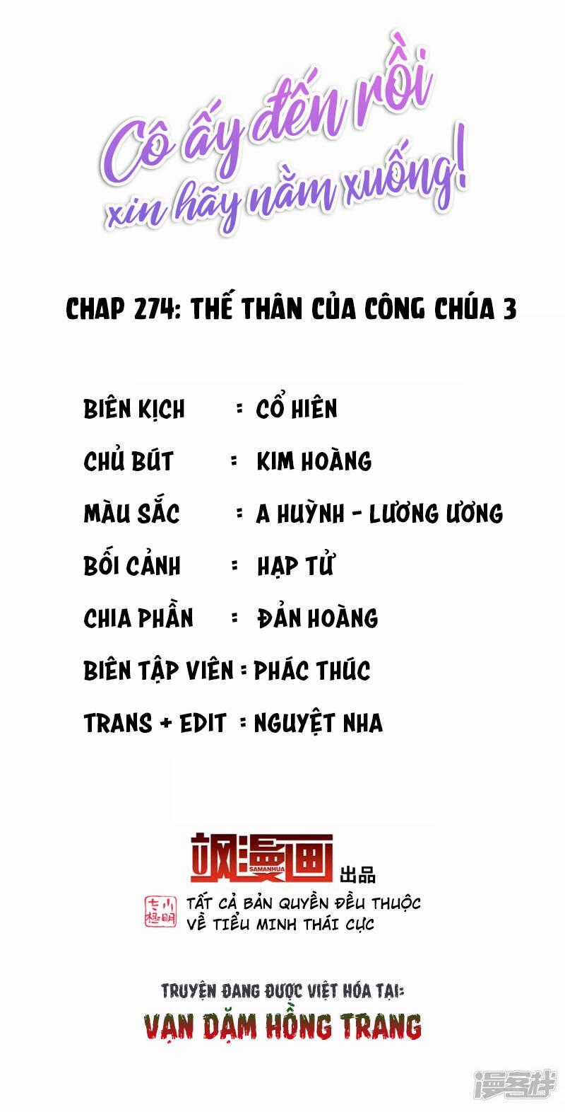 Cô Ấy Đến Rồi, Xin Nằm Xuống! Chapter 274 trang 1