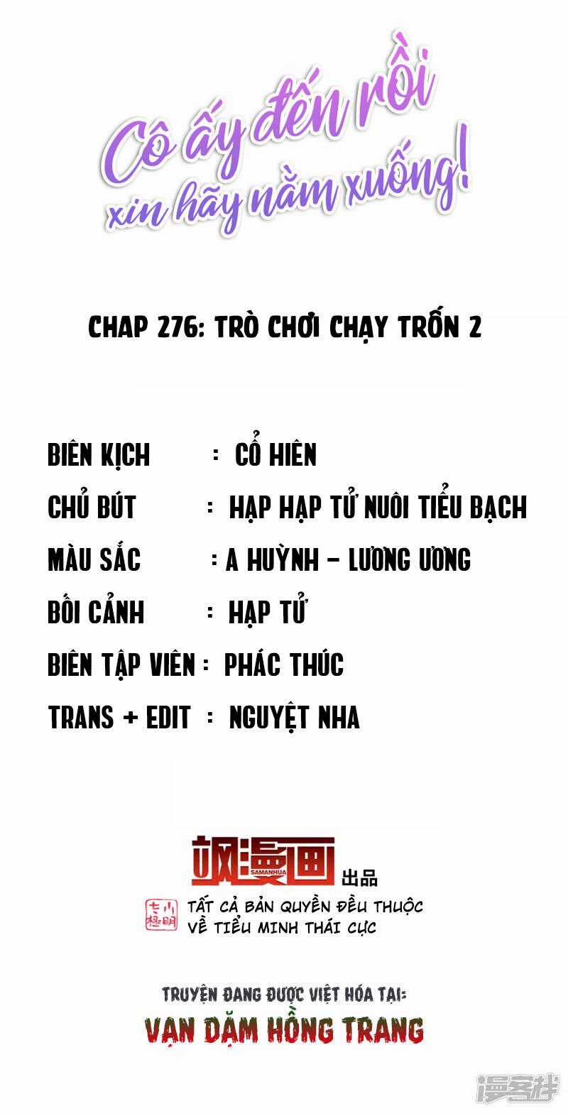 Cô Ấy Đến Rồi, Xin Nằm Xuống! Chapter 276 trang 1