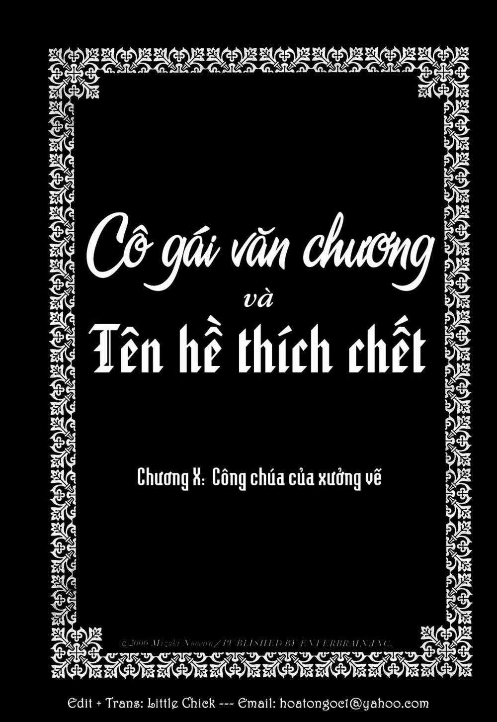 Cô Gái Văn Chương Và Tên Hề Thích Chết Chapter 10 trang 1