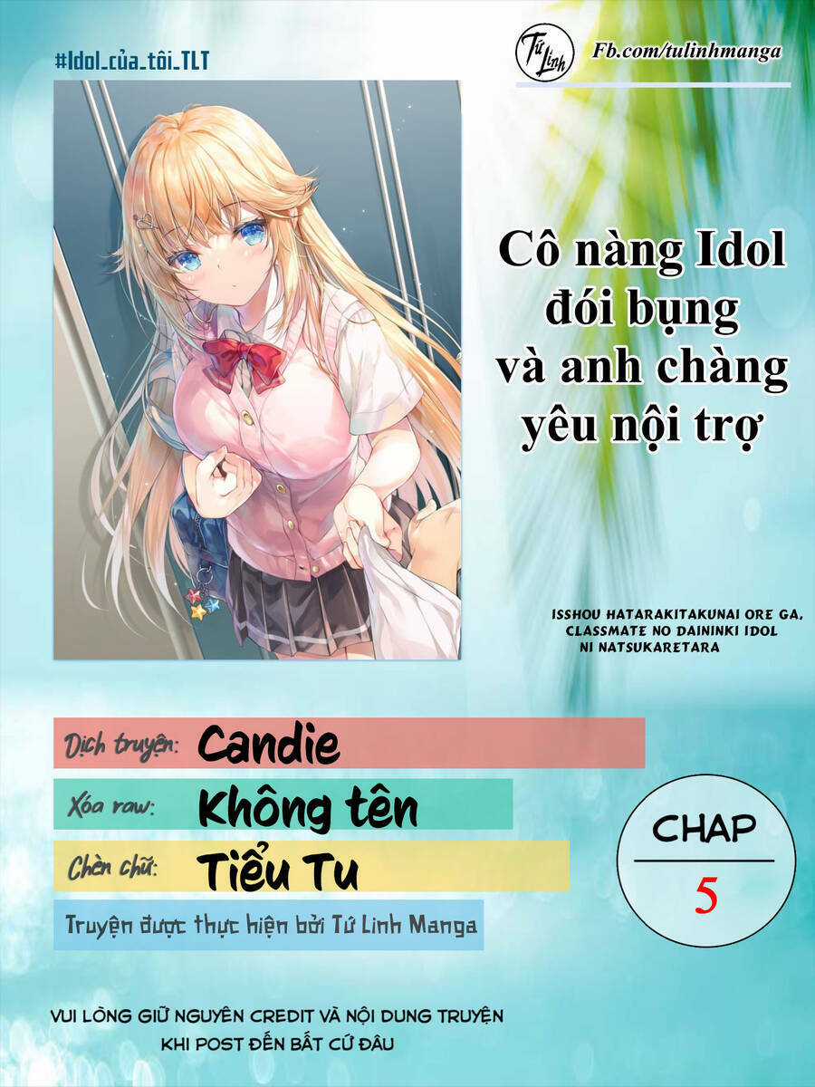 Cô Nàng Idol Đói Bụng Và Anh Chàng Yêu Nội Trợ Chapter 5 trang 1