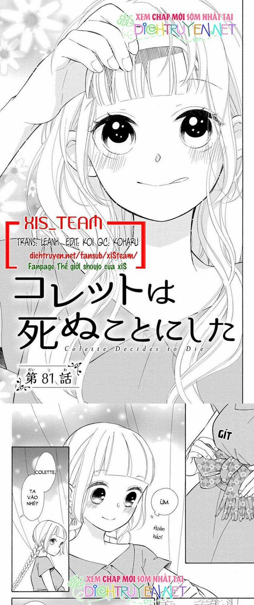 Colette Wa Shinu Koto Ni Shita Chapter 81 trang 0