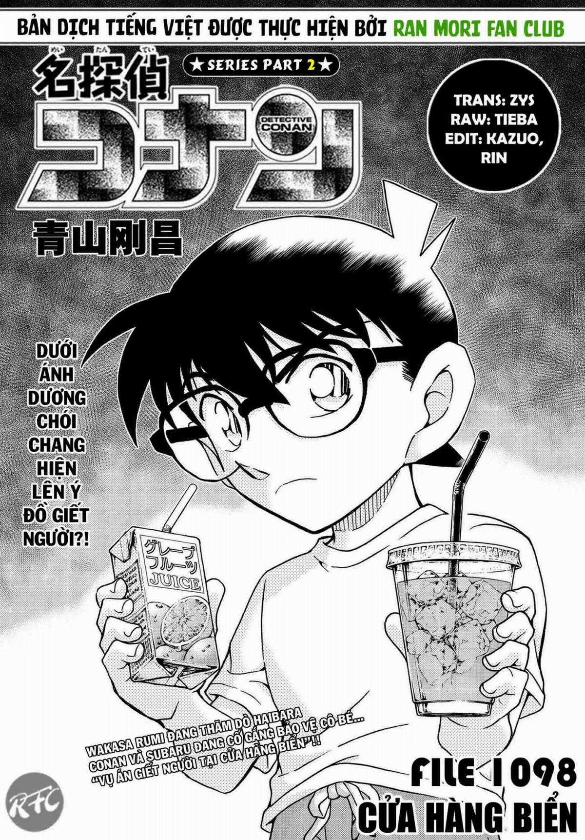 Conan Chapter 1098 trang 0