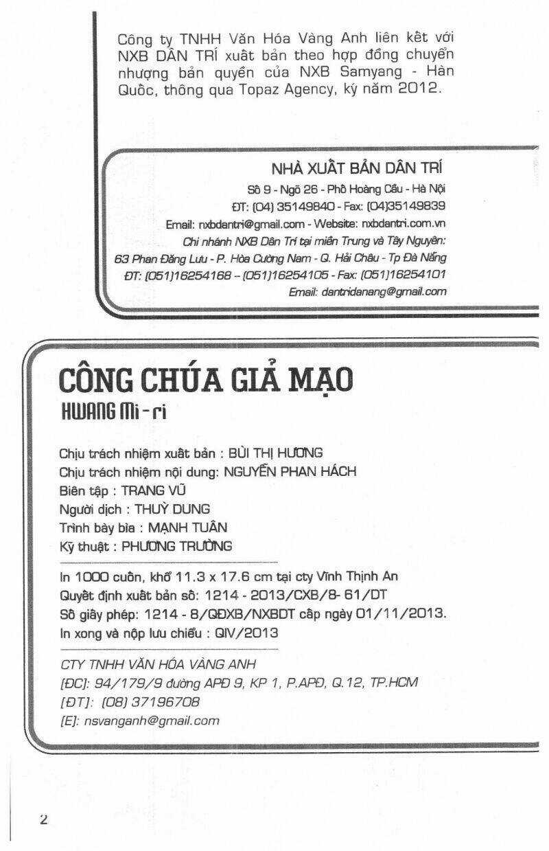 Công Chúa Giả Mạo Chapter 22 trang 1