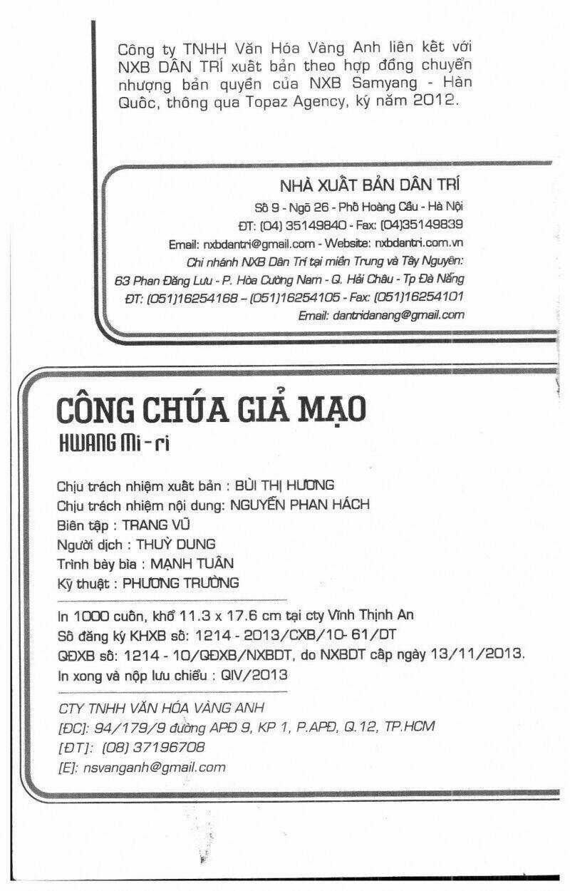 Công Chúa Giả Mạo Chapter 28 trang 1