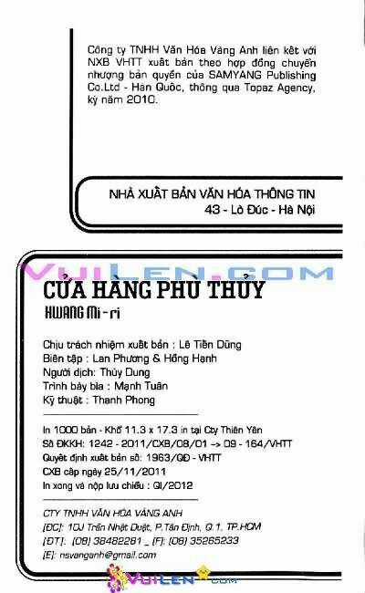 Cửa Hàng Phù Thủy Chapter 5 trang 1