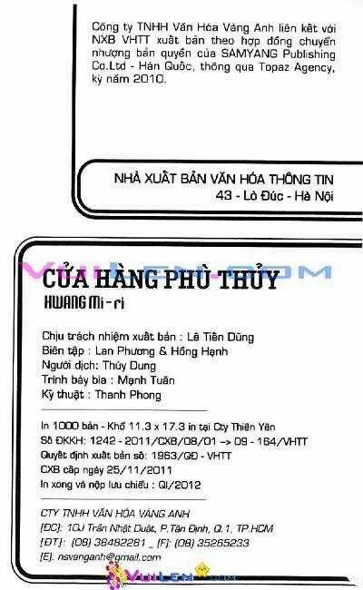 Cửa Hàng Phù Thủy Chapter 9 trang 1