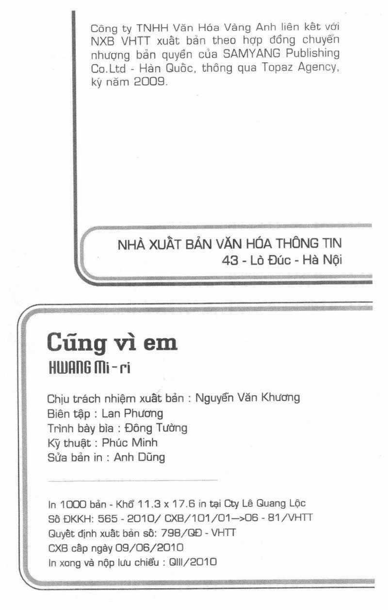 Cũng Vì Em Chapter 16 trang 1