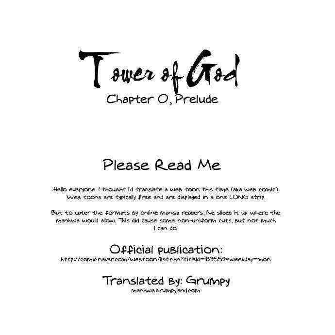 Cuộc Chiến Trong Tòa Tháp - Tower Of God Chapter 0 trang 0