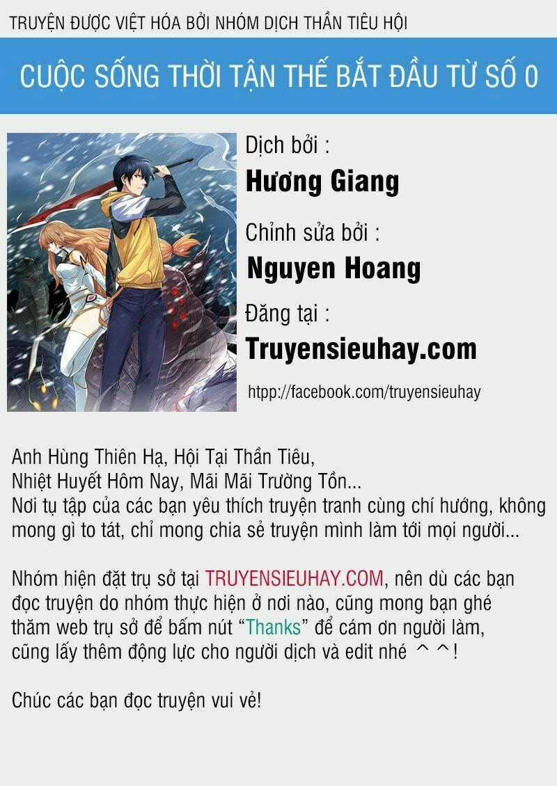 Cuộc Sống Tận Thế Bắt Đầu Từ Số 0 Chapter 0 trang 0