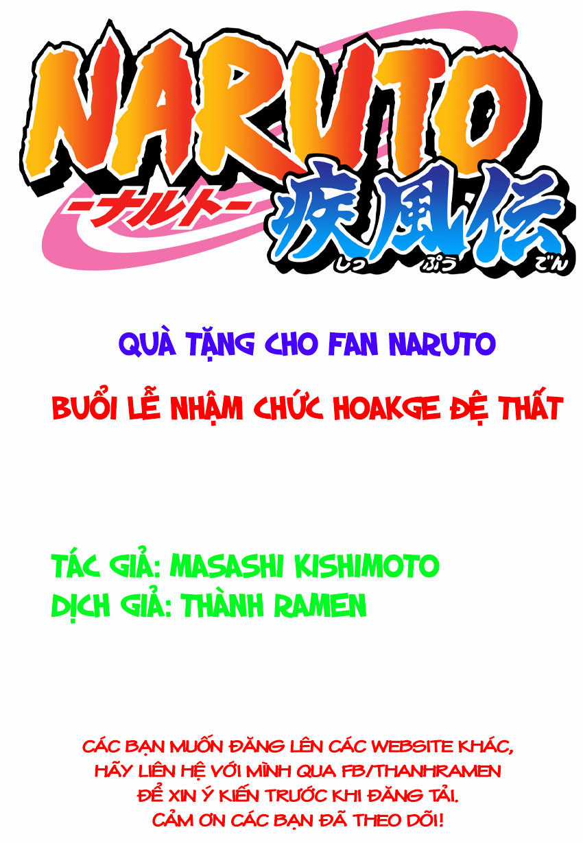 Cửu Vĩ Hồ Ly Ngoại Truyện Hokage Đệ Thất Chapter 10.1 trang 1