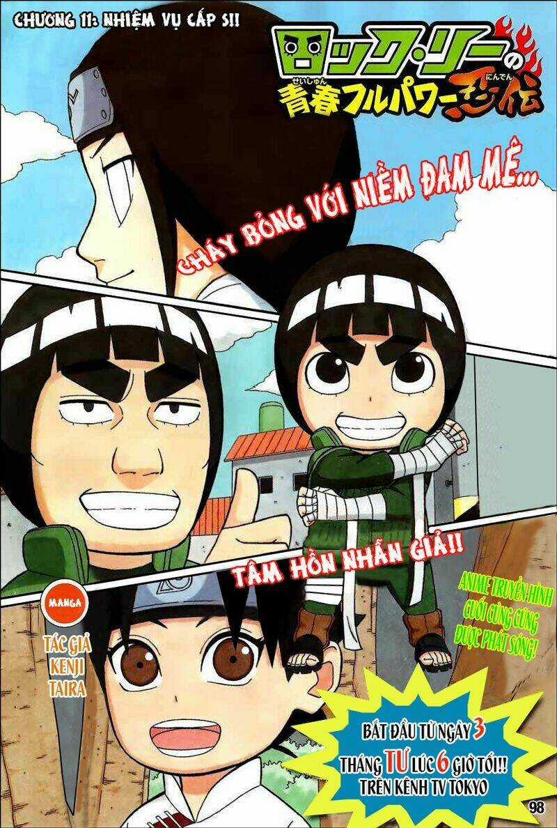 Cửu Vĩ Hồ Ly Ngoại Truyện Rock Lee Chapter 11 trang 0