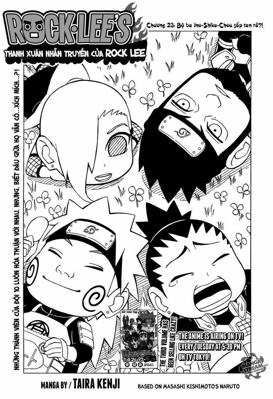 Cửu Vĩ Hồ Ly Ngoại Truyện Rock Lee Chapter 23 trang 0