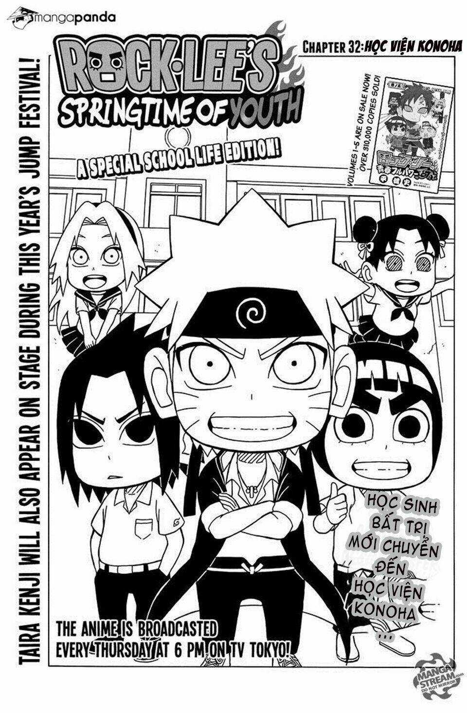 Cửu Vĩ Hồ Ly Ngoại Truyện Rock Lee Chapter 32 trang 1