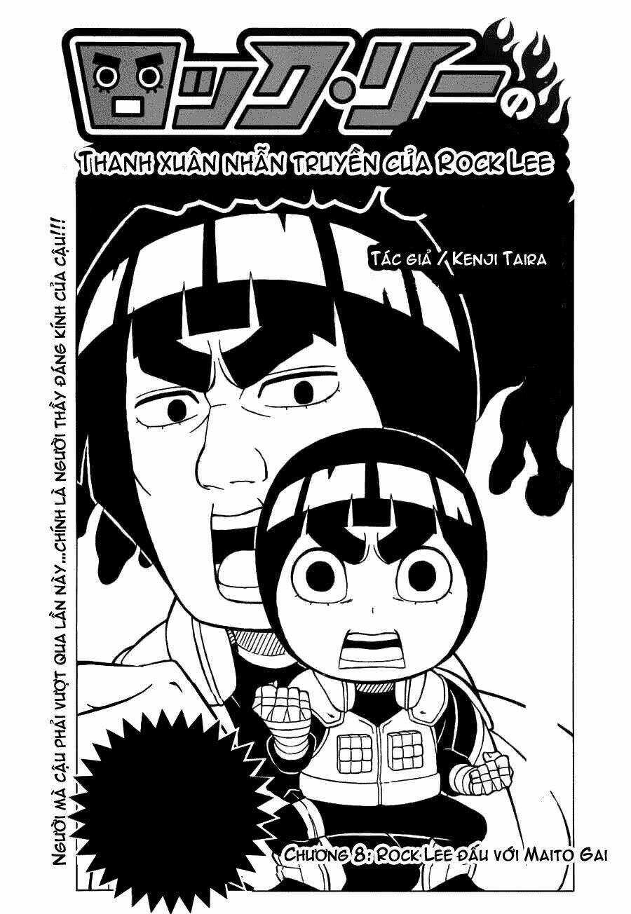 Cửu Vĩ Hồ Ly Ngoại Truyện Rock Lee Chapter 8 trang 0