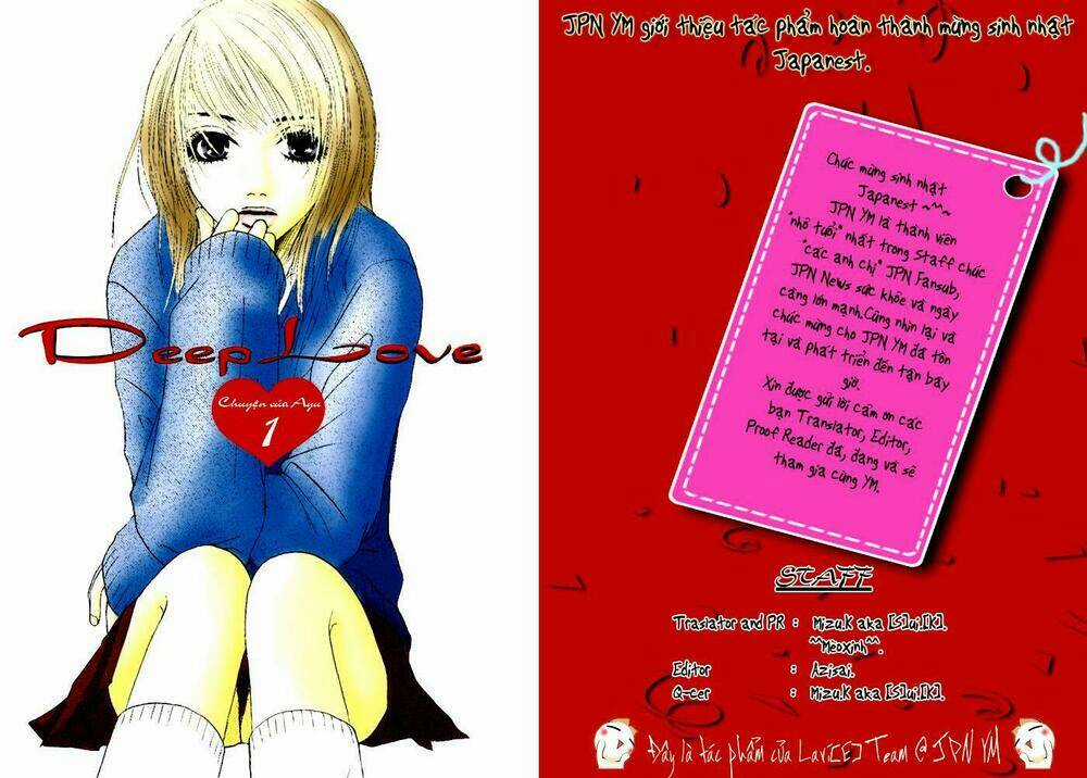 Deep Love - Ayu No Monogatari Chapter 1 trang 0