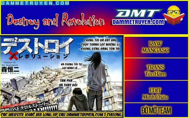 DESTROY AND REVOLUTION Chapter 1 trang 0