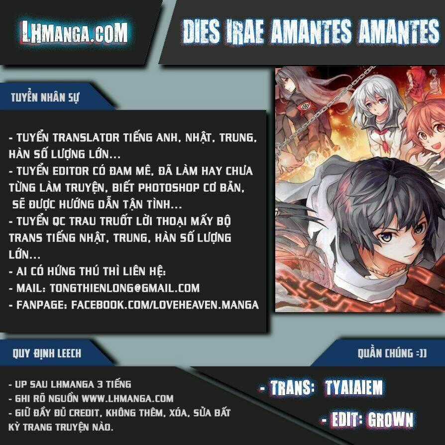 Dies Irae Amantes Amantes Chapter 1 trang 0