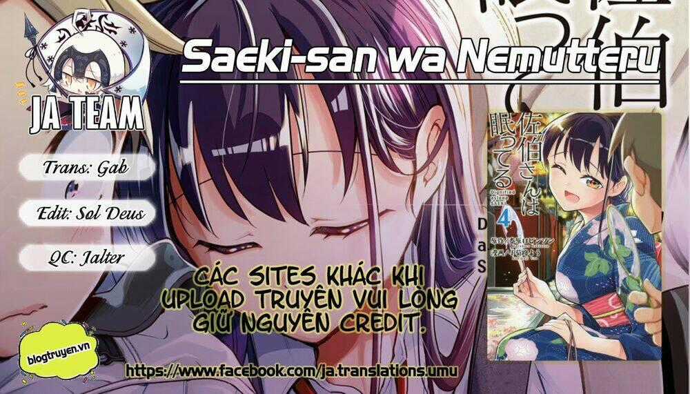 Dignified Asleep Saeki Chapter 21 trang 0