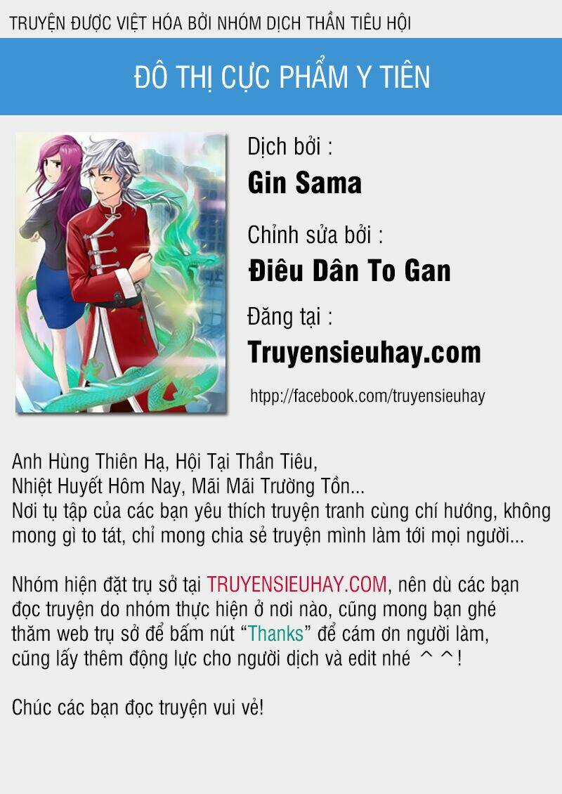 Đô Thị Cực Phẩm Y Tiên Chapter 1 trang 0