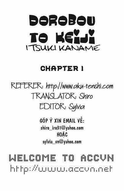 Dorobou To Keiji Chapter 1 trang 0