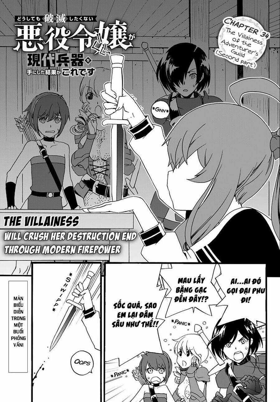 Doushitemo Hametsushitakunai Akuyaku Reijou Ga Gendai Heiki Wo Te Ni Shita Kekka Ga Kore Desu Chapter 34 trang 0