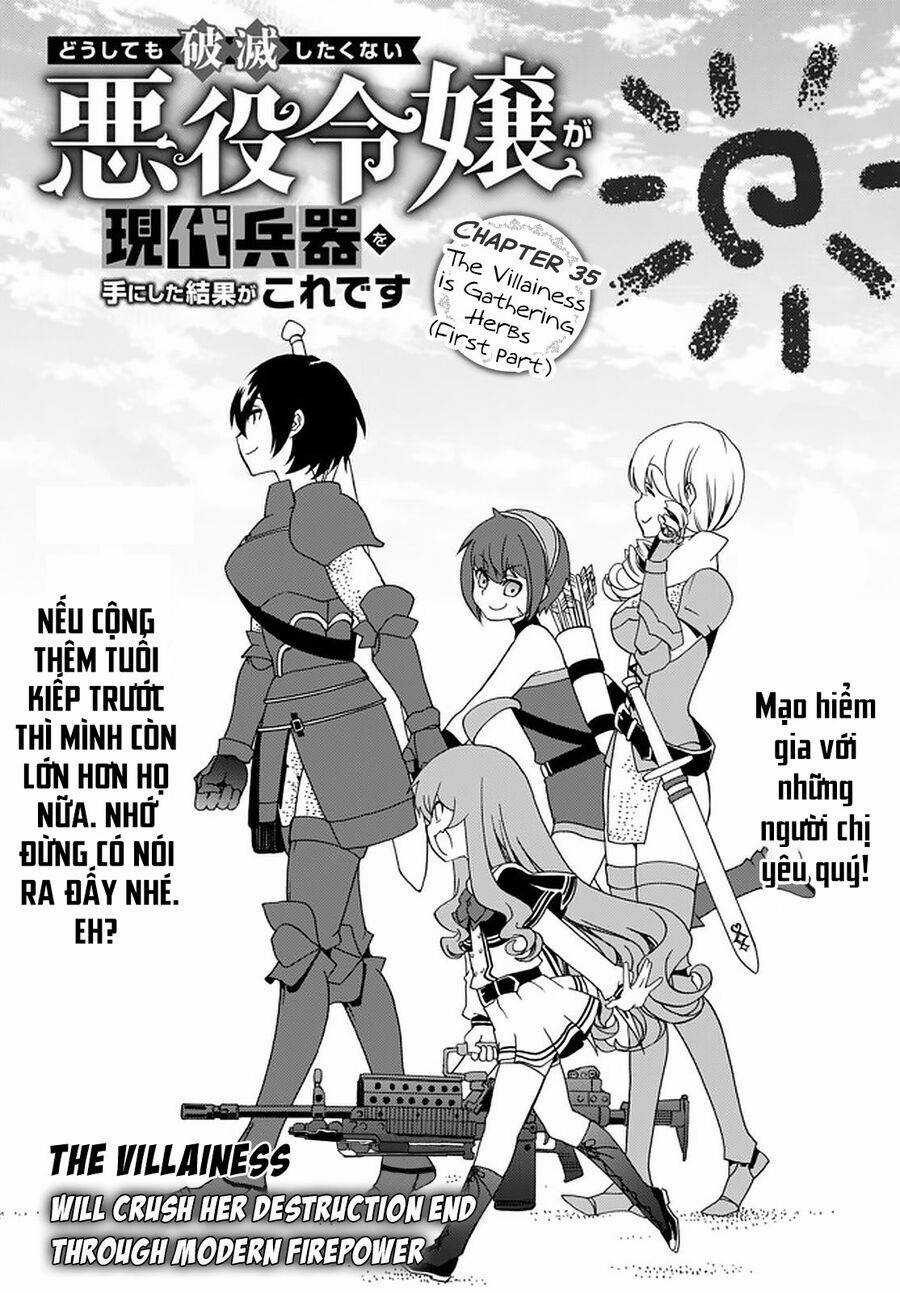 Doushitemo Hametsushitakunai Akuyaku Reijou Ga Gendai Heiki Wo Te Ni Shita Kekka Ga Kore Desu Chapter 35 trang 1