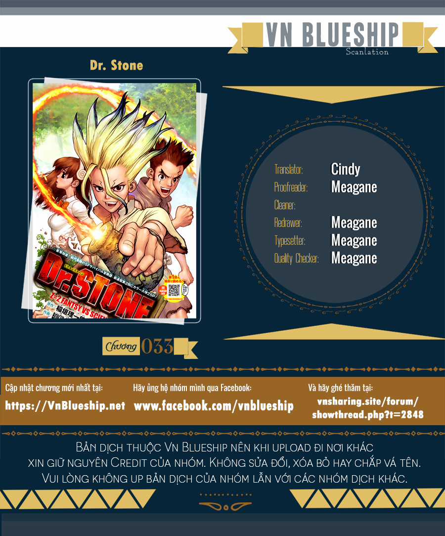 Dr.stone Chapter 33 trang 0