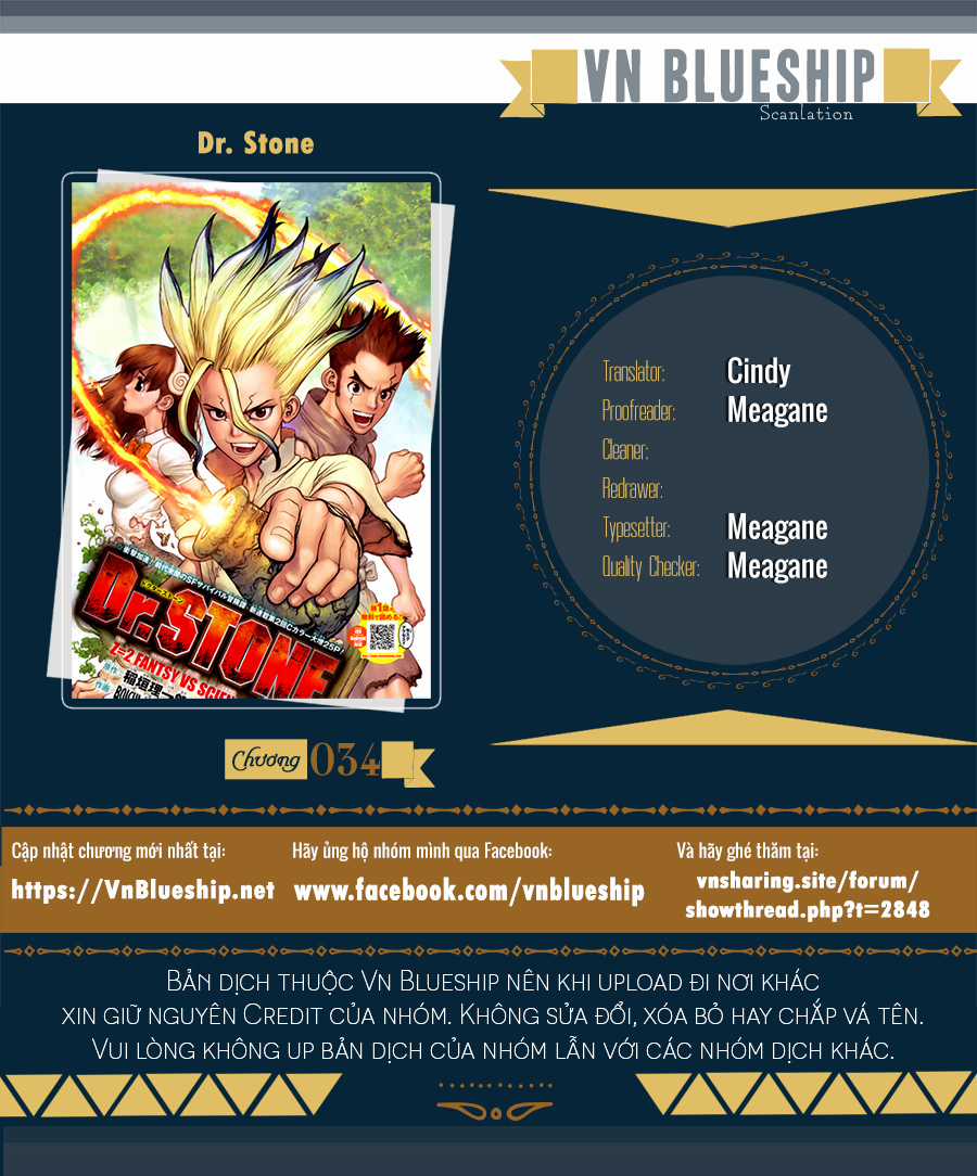 Dr.stone Chapter 34 trang 0