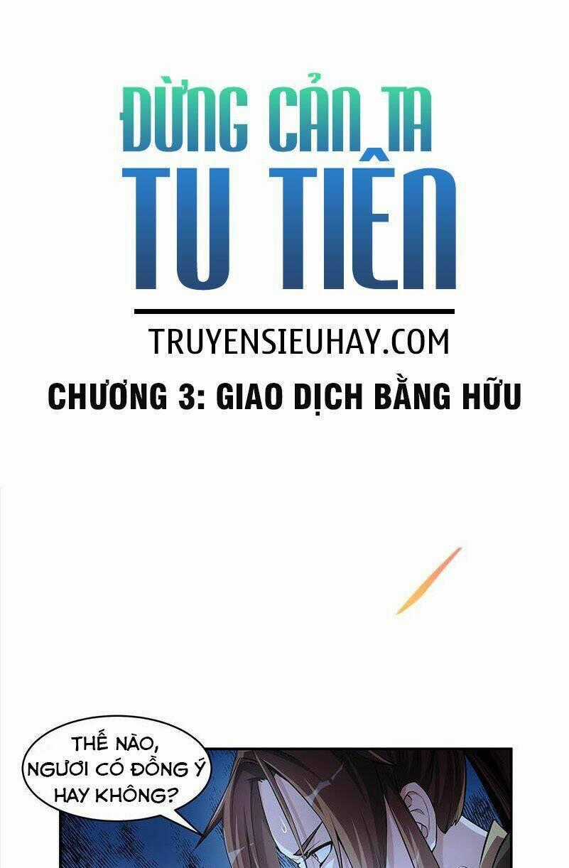 Đừng Cản Ta Tu Tiên Chapter 3 trang 1