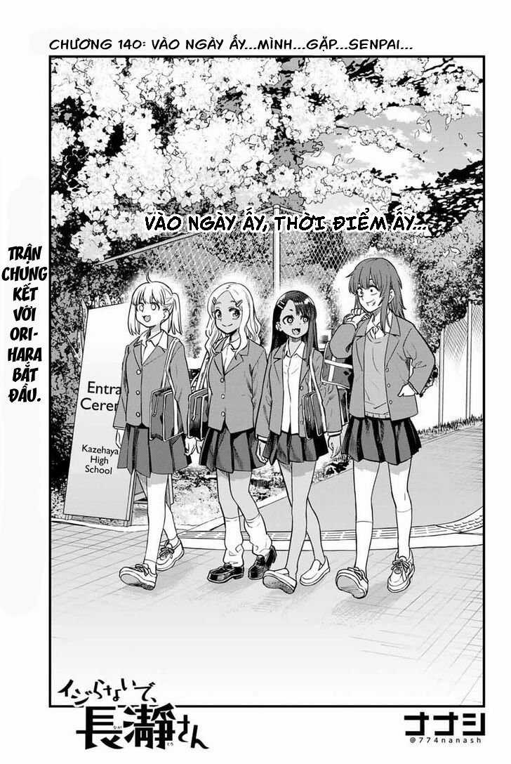 Đừng chọc anh nữa mà, Nagatoro-san Chapter 140 trang 0