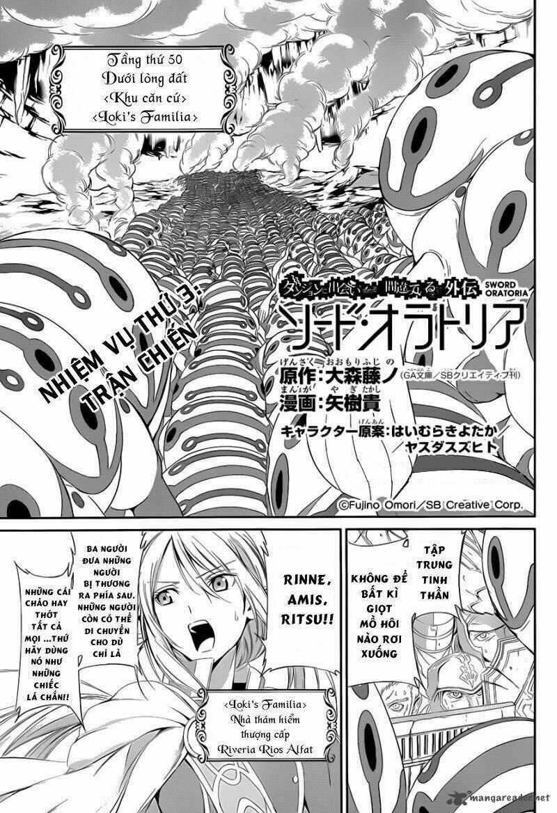 Dungeon Ni Deai Wo Motomeru No Wa Machigatte Iru Darou Ka Gaiden - Sword Oratoria Chapter 3 trang 1