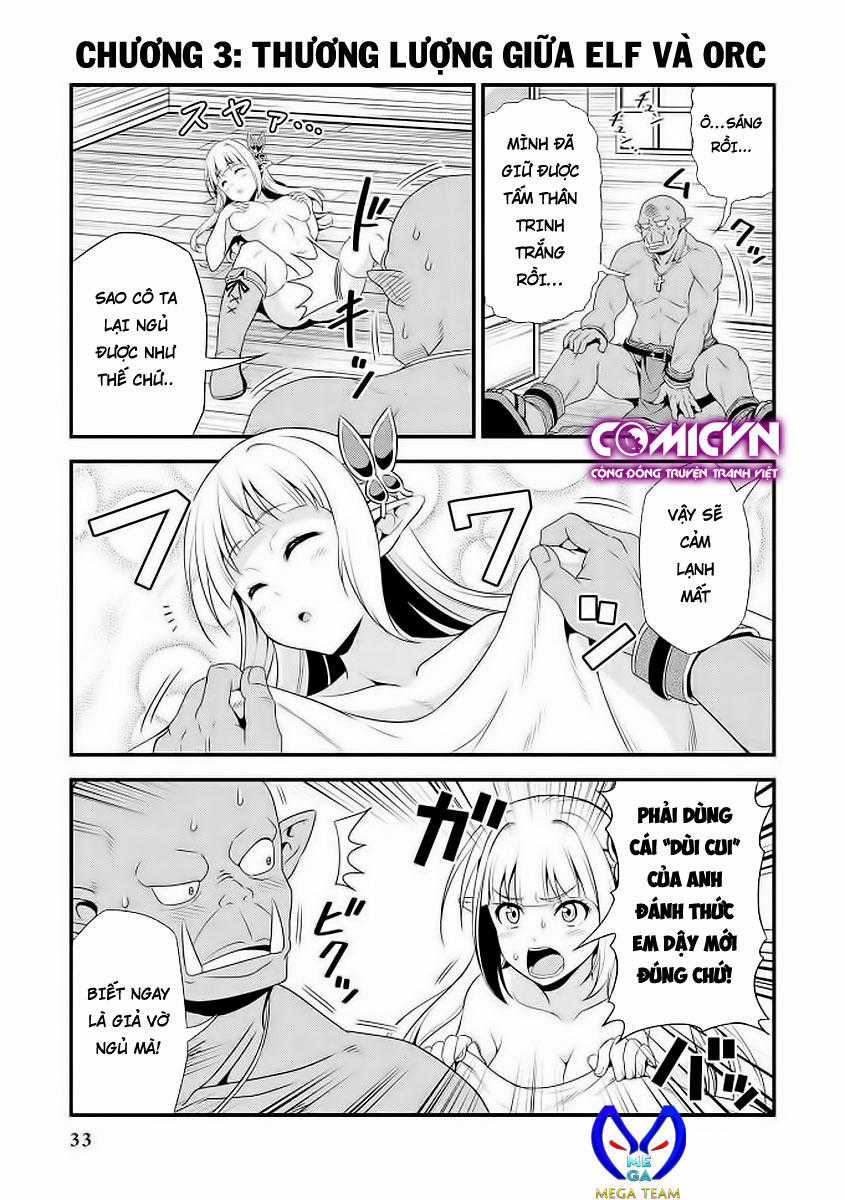 Elf Damdang Và Orc Nghiêm Túc - Hentai Erufutomajime Chapter 3 trang 1