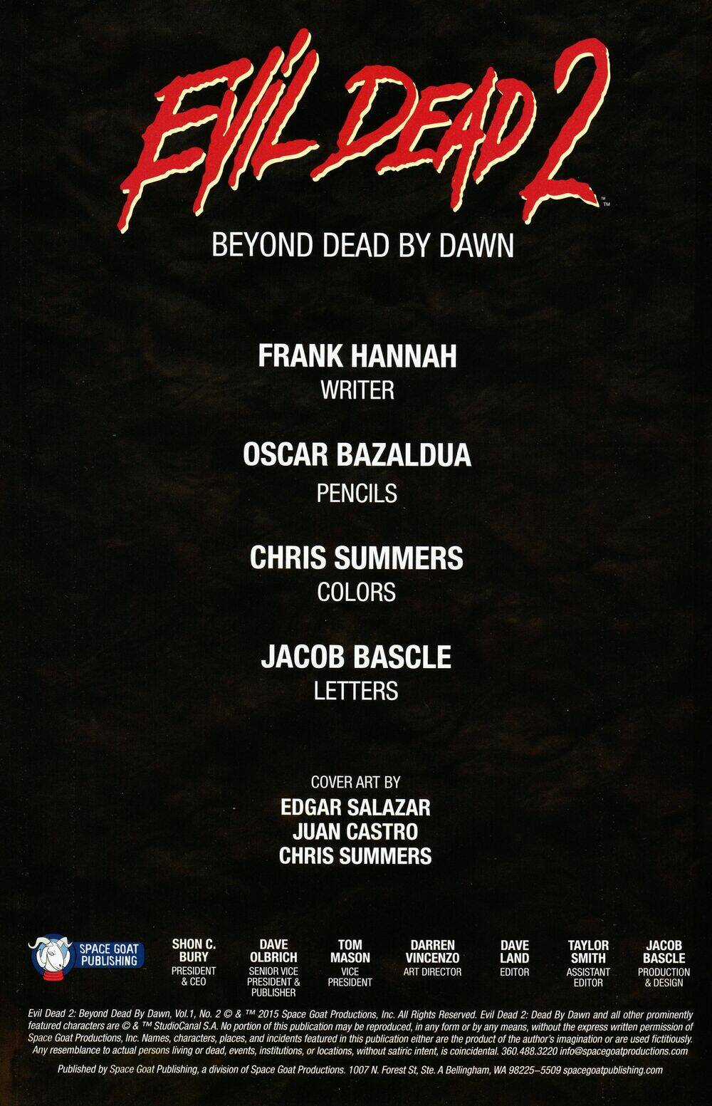 Evil Dead Beyond Dead By Dawn Chapter 2 trang 0