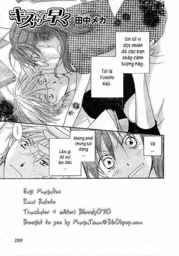 Faster Than A Kiss - Kiss Yori Mo Hayaku Chapter 35.5 trang 0