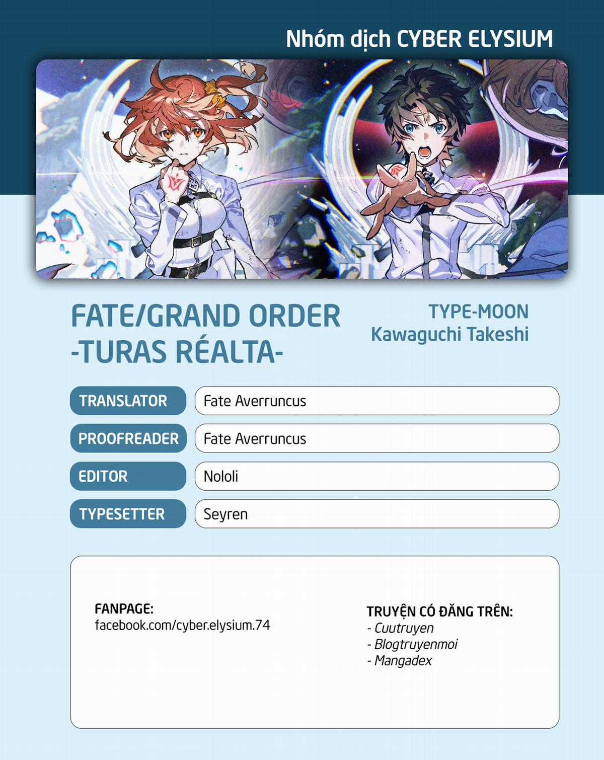 Fate/grand Order - Turas Realta Chapter 59 trang 0