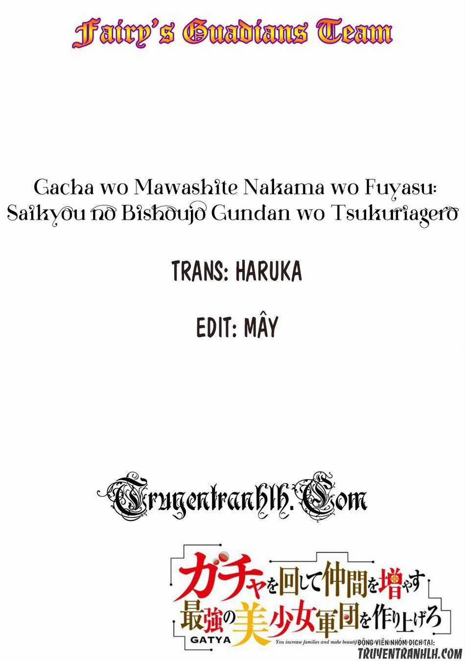 Gacha Wo Mawashite Nakama Wo Fuyasu Saikyou No Bishoujo Gundan Wo Tsukuriagero Chapter 5 trang 1