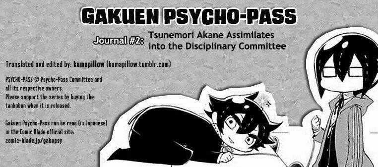 Gakuen Psycho-Pass Chapter 2 trang 0