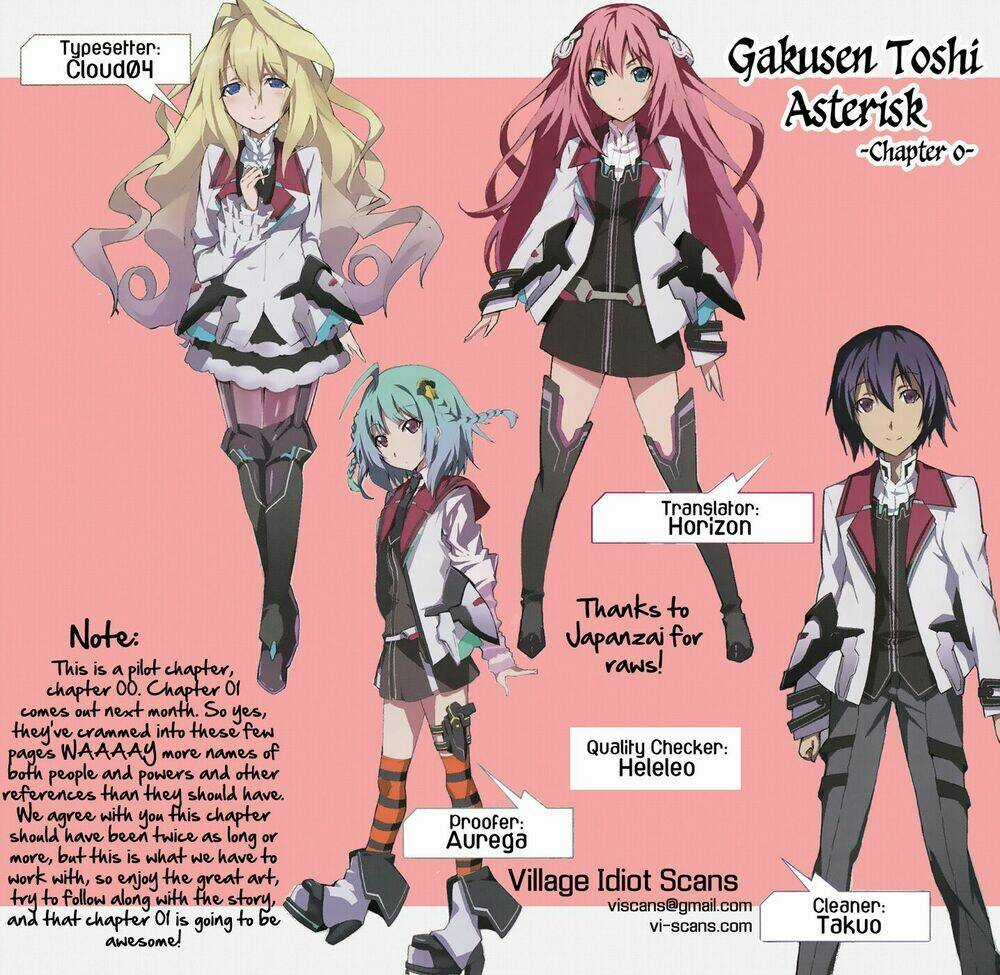 Gakusen Toshi Asterisk Chapter 0 trang 0