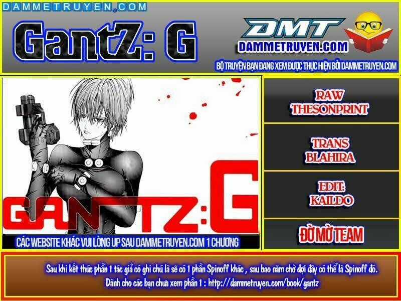 Gantz: G Chapter 1 trang 0