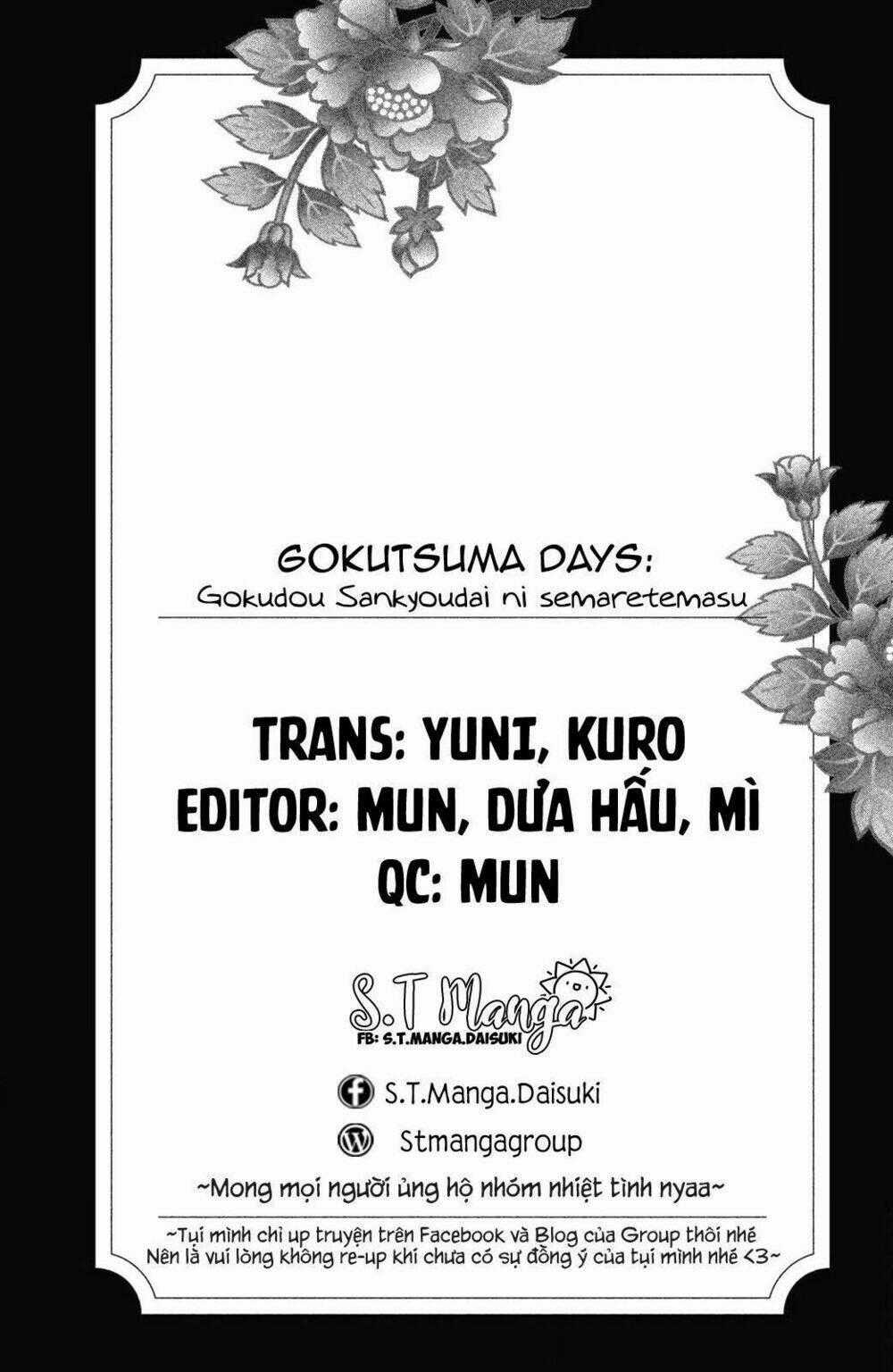 Gokutsuma Days: Gokudou Sankyoudai Ni Semaretemasu Chapter 1.2 trang 0