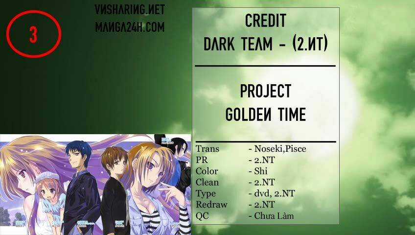 Golden Time Chapter 3 trang 0