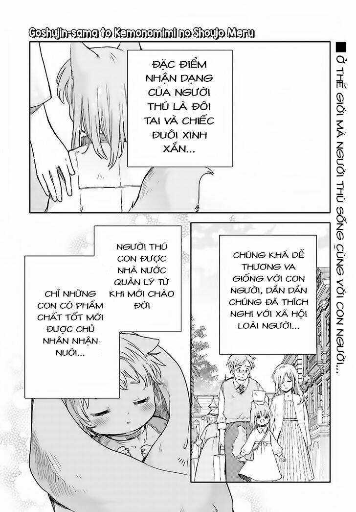 Goshujin-Sama To Kemonomimi No Shoujo Meru Chapter 3 trang 0