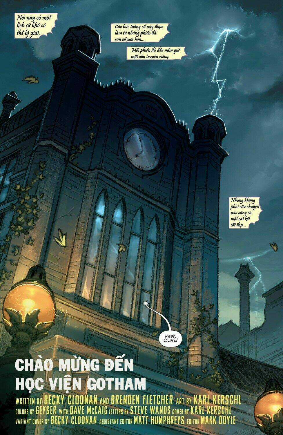 Gotham Academy Chapter 1 trang 1