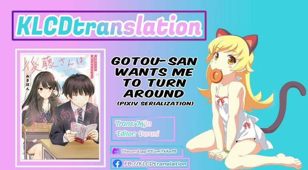 Gotou-San Wa Furimukasetai! Chapter 6.1 trang 0