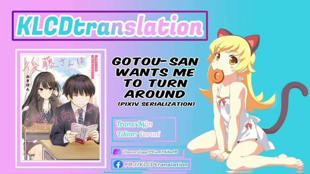 Gotou-San Wa Furimukasetai! Chapter 6.2 trang 0