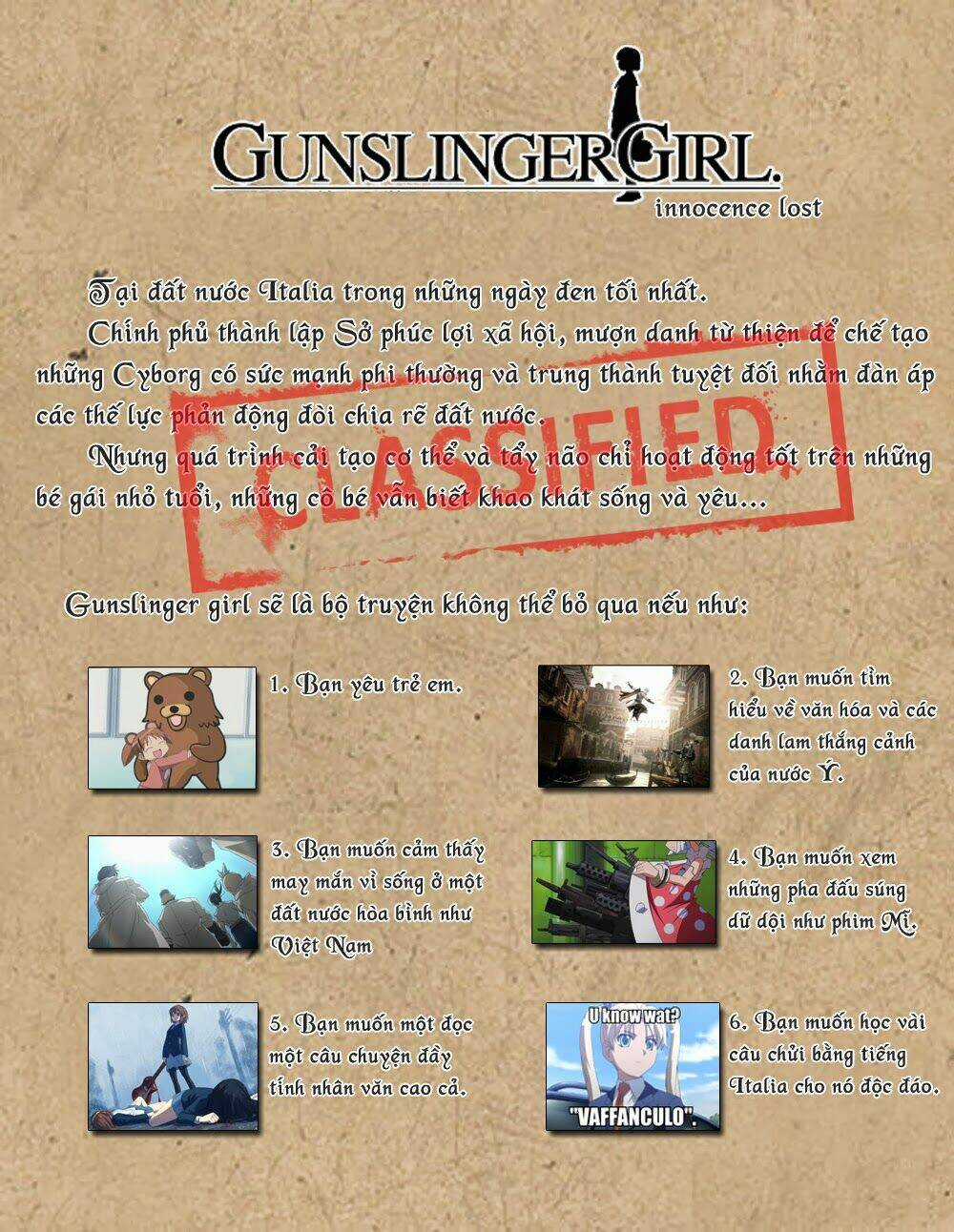 Gunslinger Girl Chapter 1 trang 1