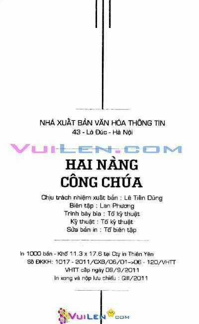 Hai Nàng Công Chúa Chapter 4 trang 1