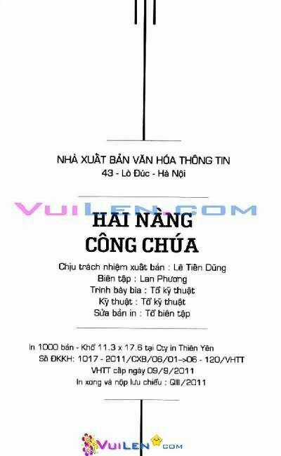 Hai Nàng Công Chúa Chapter 5 trang 1