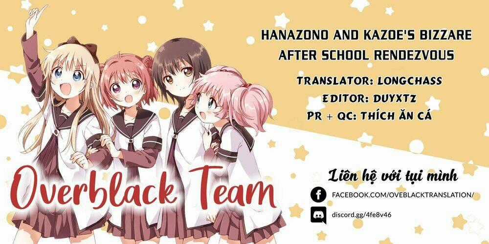 Hanazono And Kazoe's Bizzare After School Rendezvous Chapter 11 trang 1