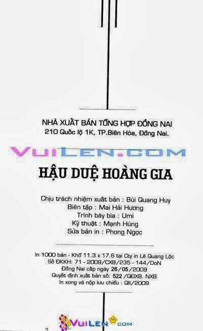 Hậu Duệ Hoàng Gia Chapter 3 trang 1